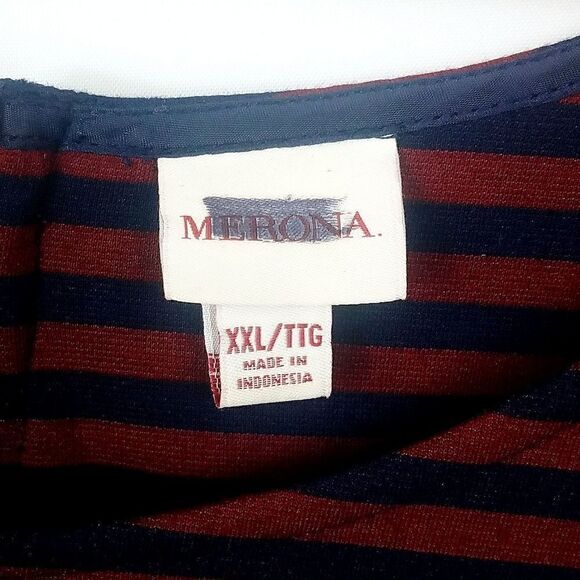 Merona Striped Peplum Top - Picture 4 of 5